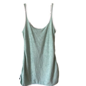 URBAN Outfitters terry -cloth style tank summer mini dress in pale green.